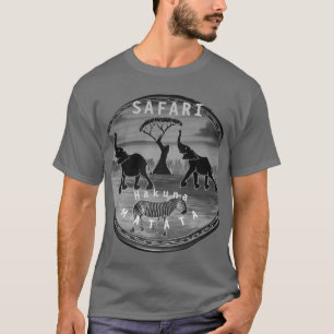 African Elephant Art Print T-Shirt