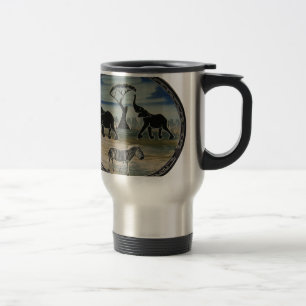 African Elephant Art Print Travel Mug