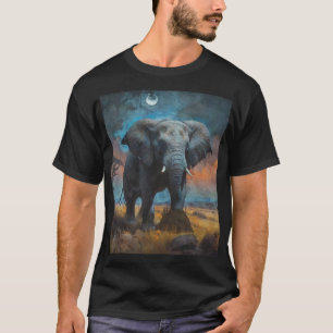 African Elephant at Dusk T-Shirt