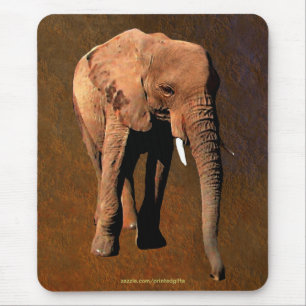 African Elephant Big Five Wildlife Animal Mousepad