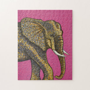 African Elephant Jigsaw Puzzle