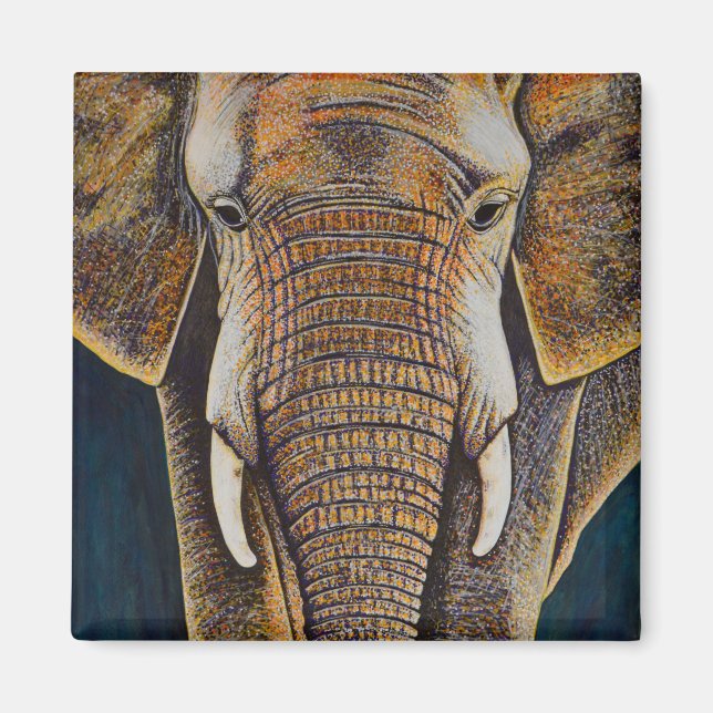 African Elephant Magnet (Front)