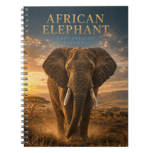 African Elephant Savanna ANIMALS Notebook
