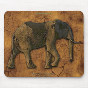 African Elephant Series Mouse Mat
