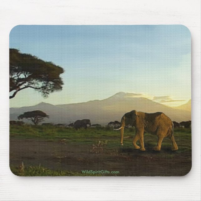 African Elephant Series Mouse Mat (Front)