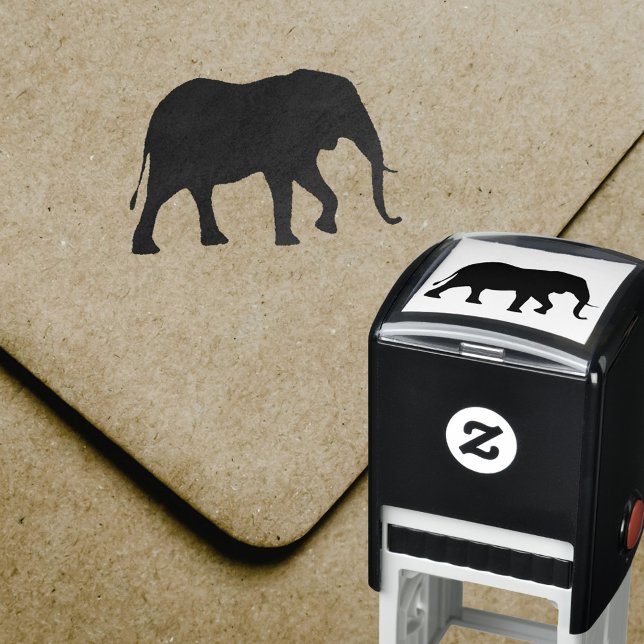 African Elephant Silhouette Self-inking Stamp (Creator Uploaded)