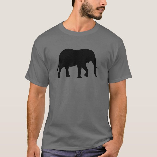African Elephant Silhouette T-Shirt (Front)