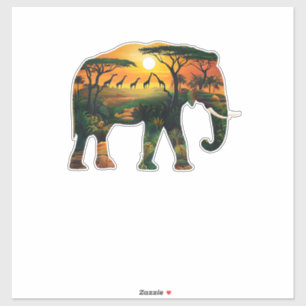 African Elephant Sunset Safari Nature Lovers Shirt