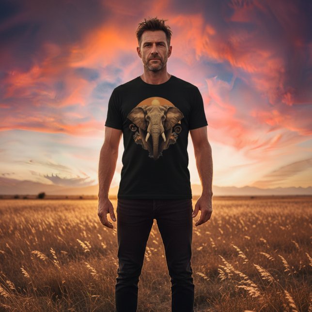 African Elephant Sunset T-Shirt (Creator Uploaded)