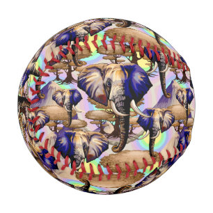 African Elephant Surreal Portrait Baseball