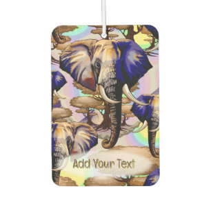African Elephant Surreal Portrait  Car Air Freshener