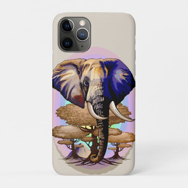 African Elephant Surreal Portrait  Case-Mate iPhone Case (Back)