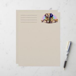 African Elephant Surreal Portrait Custom Letterhead