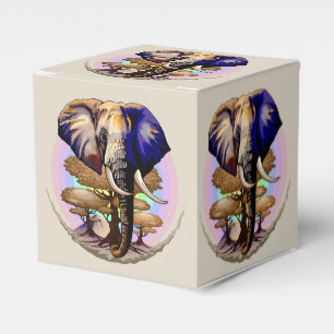 African Elephant Surreal Portrait Favour Box