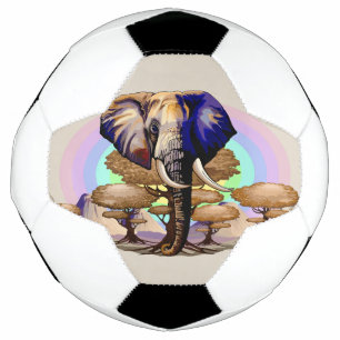 African Elephant Surreal Portrait Football