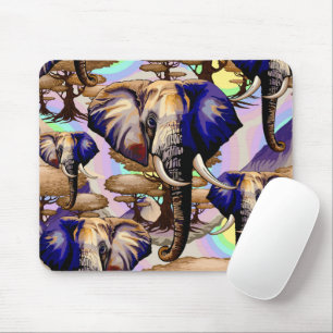 African Elephant Surreal Portrait  Mouse Mat