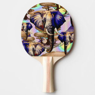 African Elephant Surreal Portrait Ping Pong Paddle
