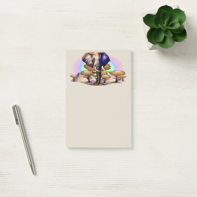 African Elephant Surreal Portrait  Post-it Notes (Office)