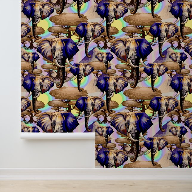 African Elephant Surreal Portrait  Wallpaper (Application)