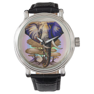 African Elephant Surreal Portrait  Watch