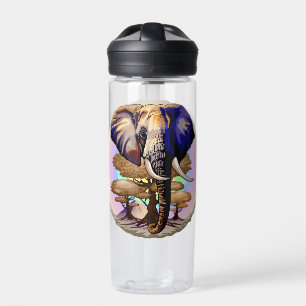 African Elephant Surreal Portrait Water Bottle