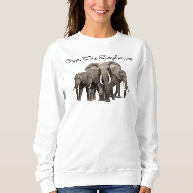 African Elephant Sweatshirt (Front)