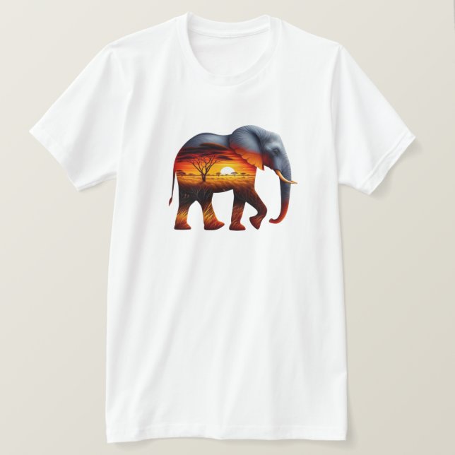 African Elephant T-Shirt (Design Front)
