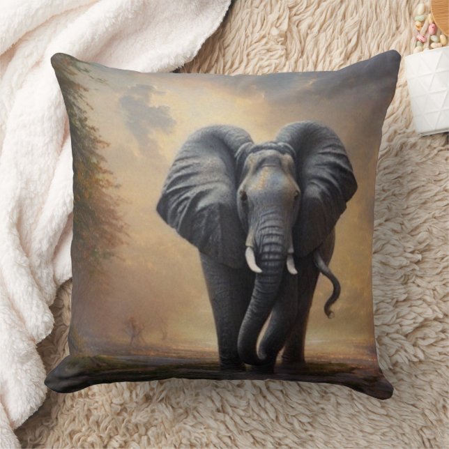 African Elephant-The King Cushion (Blanket)