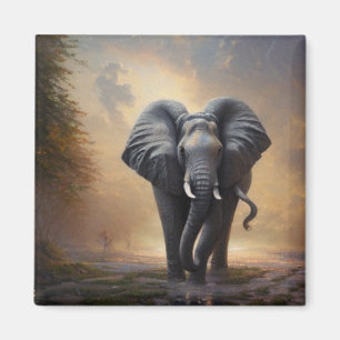 African Elephant-The King- Magnet