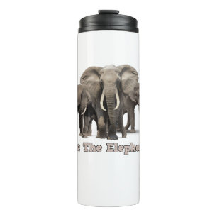 African Elephant Thermol Tumbler