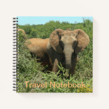 African Elephant Travel Notebook