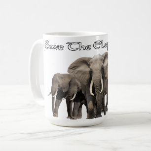 African Elephant tumbler Coffee Mug