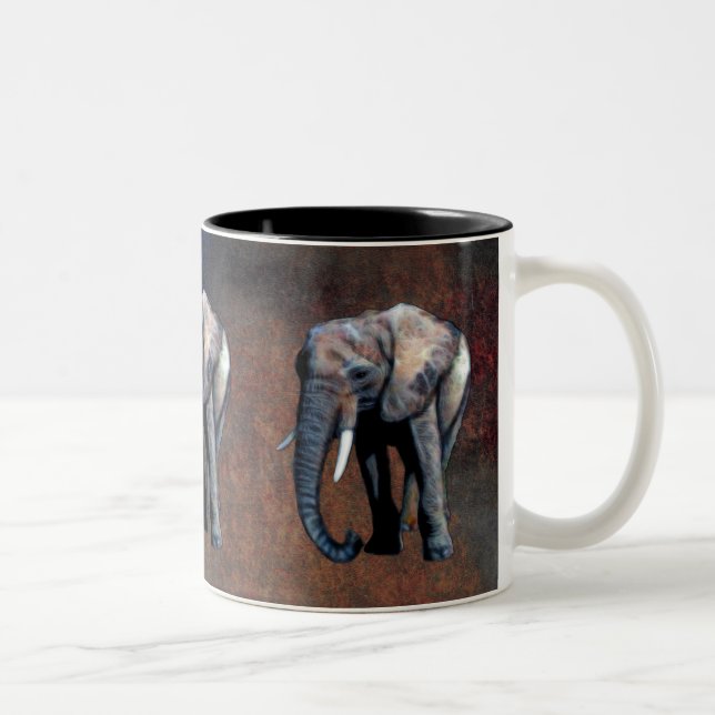 African Elephant Wildlife-supporter Drinking Mug (Right)
