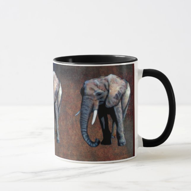 African Elephant Wildlife-supporter Drinking Mug (Right)