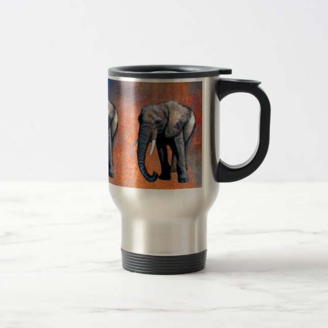 African Elephant Wildlife-supporter Drinking Mug (Right)