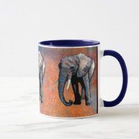 African Elephant Wildlife-supporter Drinking Mug