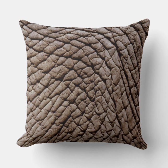 African elephant's (Loxodonta africana) skin Cushion (Front)