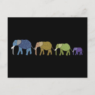 African Elephants Postcard