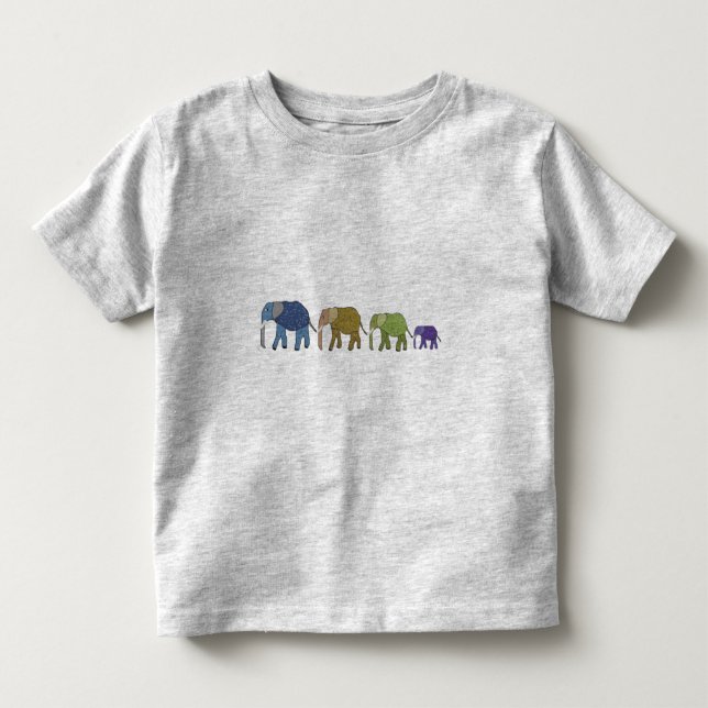 African Elephants Toddler Shirt (Front)