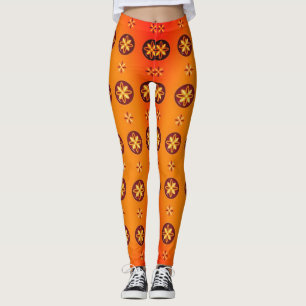 African embroidery leggings