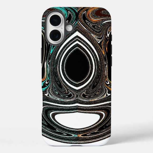 African Ethnic Doodle | Zebra Textured Abstract Ar Case-Mate iPhone Case (Back)