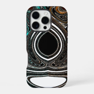 African Ethnic Doodle Zebra Textured Abstract Ar iPhone 16 Pro Case