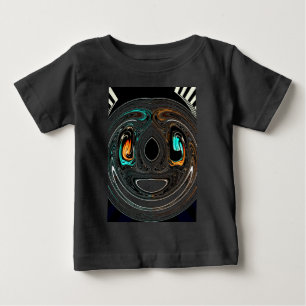 African Ethnic Doodle Zebra textured Art Print Baby T-Shirt