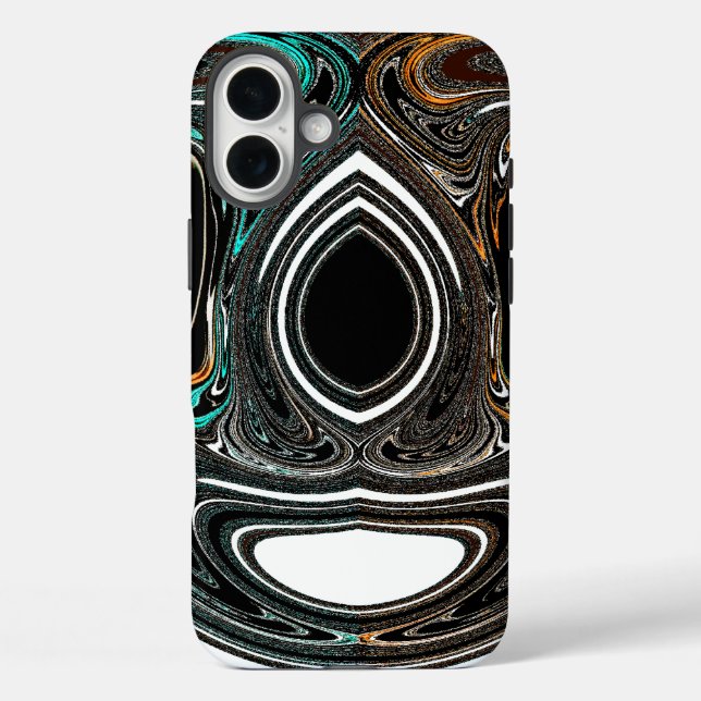 African Ethnic Doodle Zebra textured Art Print Case-Mate iPhone Case (Back)