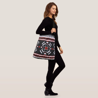 African ethnic geometric pattern crossbody bag