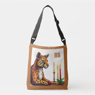 african ethnic Kwanzaa Wild Animals in Disguise Crossbody Bag