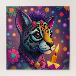 african ethnic Kwanzaa Wild Animals in Disguise  Jigsaw Puzzle