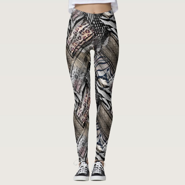 African ethnic. leggings (Front)