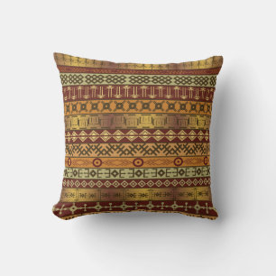 African ethnic motifs, ornamental background. cushion