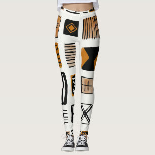 African Ethnic Print Leggings